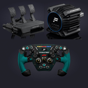 Fanatec GT DD F1 2023 wheel & Elite V2 pedals Bundle for PS