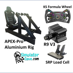 APEX-Pro Rig with MOZA R9 V3 KS wheel & SRP Load Cell bundle